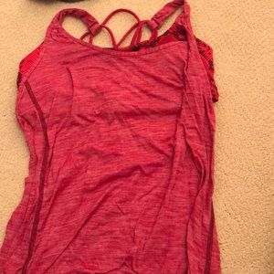 lululemon built in sports bra tank.